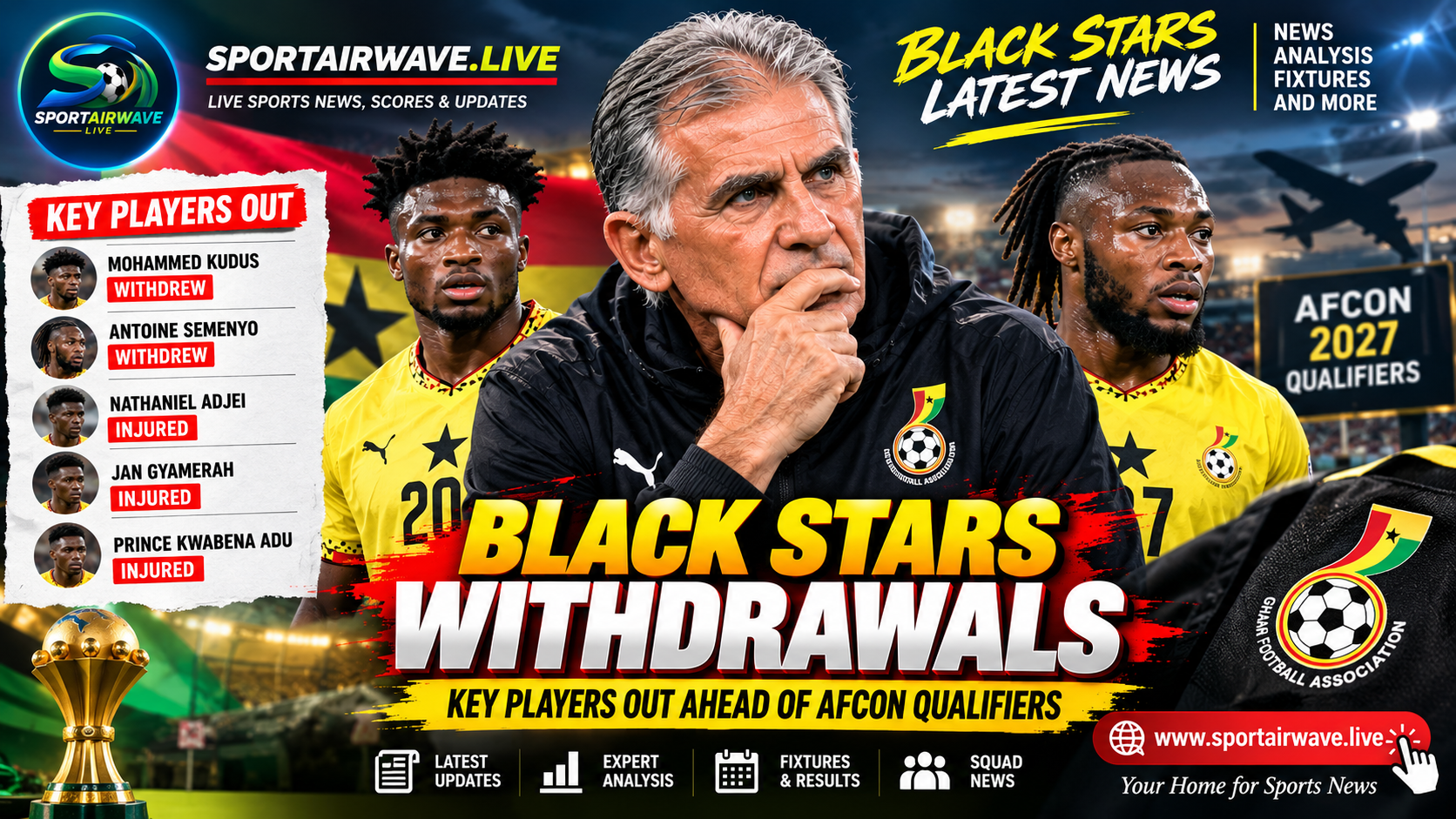 Black Stars withdrawals