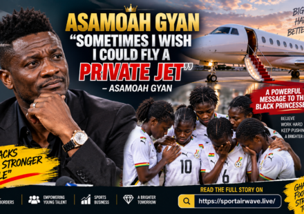 Asamoah Gyan private jet comments and Black Princess's advice
