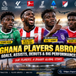 Ghana players abroad scoring goals and making debuts