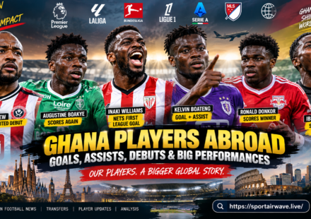 Ghana players abroad scoring goals and making debuts