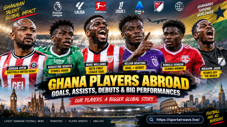 Ghana players abroad scoring goals and making debuts