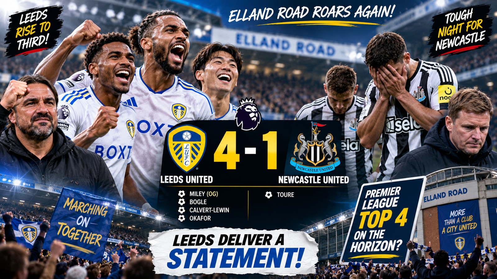 Leeds United 4-1 Newcastle United: Leeds Send a Warning to the Premier League