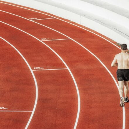 Athlete training on a running track; illustrative image for Ghana sports development coverage