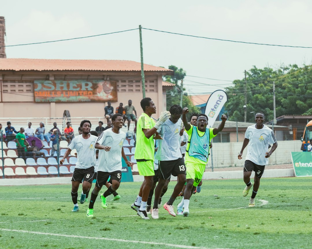 Ghana football players illustrative image
