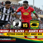 Swedru All Blacks vs Asante Kotoko official Ghana Premier League Matchday 6 graphic.
